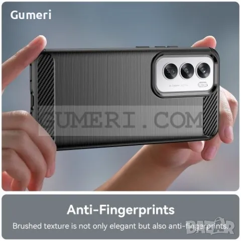 Oppo Reno12 Pro Противоударен Силиконов Гръб Карбон, снимка 5 - Калъфи, кейсове - 48835379