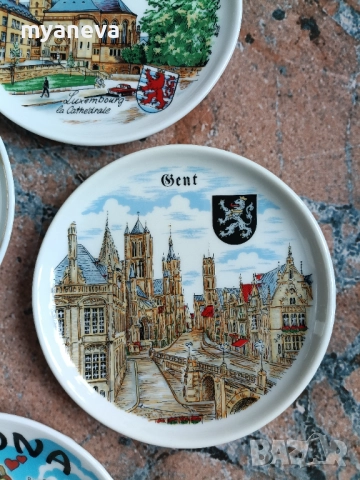 Колекция от порцеланови , декоративни,  сувенирни чинии от различни  градове и забележителности , снимка 14 - Антикварни и старинни предмети - 52869409