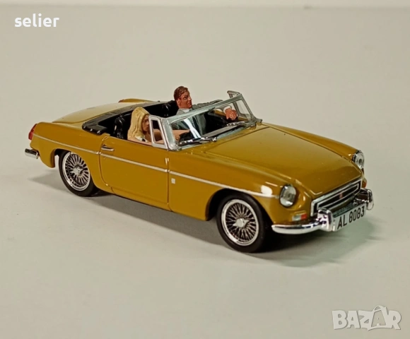 Това е колекционерски модел на автомобил MGB в мащаб 1:43, който е част от официалната серия „The Ja, снимка 4 - Колекции - 53447279