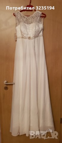 Булченска рокля с пелерина, снимка 3 - Сватбени рокли - 35246539