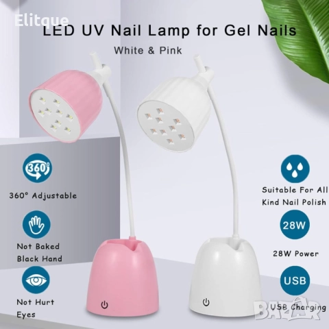 Въртяща се UV/LED на 360 градуса 28W лампа за нокти, снимка 2 - Други - 52895138