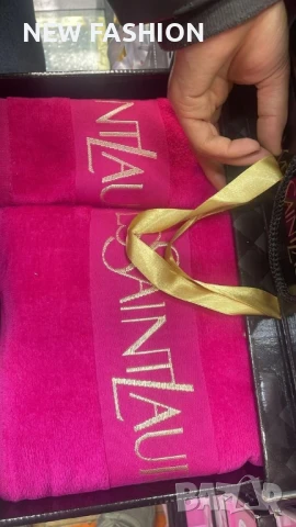Памучни Хавлии -2бр с Кутия ✨ YVES SAINT LAURENT ✨ Calvin Klein ✨, снимка 15 - Хавлиени кърпи - 50944427