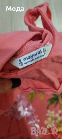 Рокля Mayoral с фламинго, снимка 2 - Детски панталони и дънки - 39415838