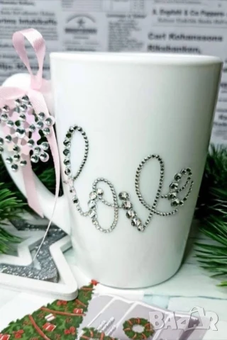 чаша инкрустирана с камъчета , снимка 7 - Чаши - 51033796