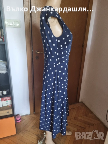 Рокля на точки Ralph Lauren, размер М, снимка 3 - Рокли - 53150712