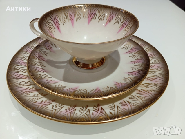Порцеланов комплект за кафе маркиран 
