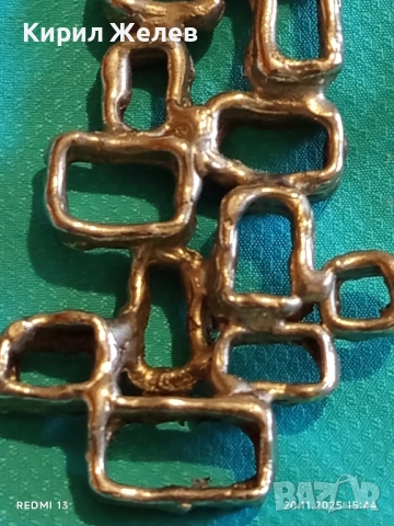 МЕТАЛЕН СРЕБРИСТ МЕДАЛЬОН КРАСИВ АЖУРЕН СТИЛ АРТ ПЕНДАНТ 52159, снимка 3 - Колиета, медальони, синджири - 52480923