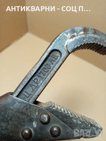 Соц Стар Голям Тръбен Ключ Тегло 2.200кг., снимка 9 - Антикварни и старинни предмети - 50659317