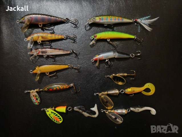 Blue Fox Super vibrax, Salmo, Rapala, River2sea, Dam Effzet, Rublex Celta кефал, пъстърва, костур