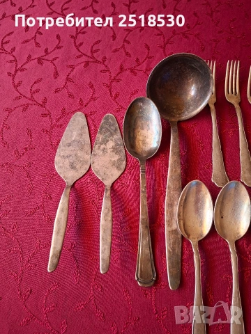 Антикварни посребрени прибори, снимка 4 - Антикварни и старинни предмети - 53494647