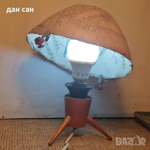 Стийм Пънк лампа и висока скандинавска стругована , снимка 4 - Статуетки - 47627460