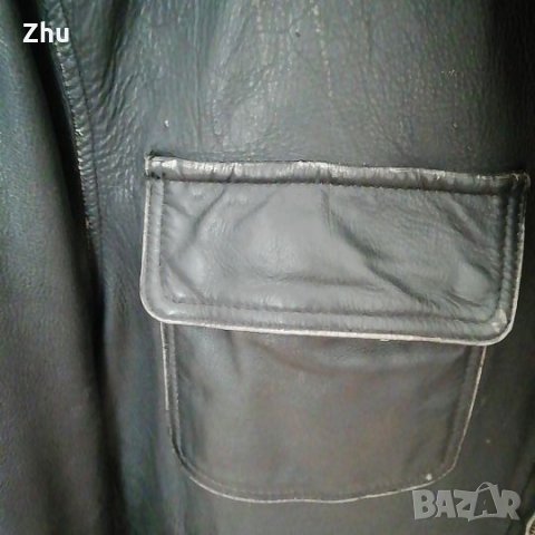 Рокерско мъжко яке, естествена кожа , снимка 4 - Якета - 26539360