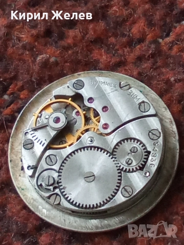 Механизъм с циферблат от стар ръчен часовник 52089, снимка 7 - Мъжки - 52264265