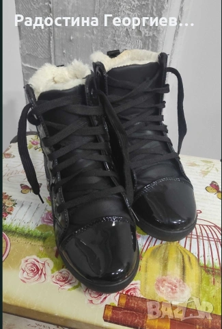 Топли зимни боти с вата 