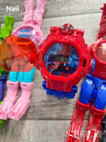 🦹Часовник/Играчка с прожектор Spider men🦸‍♀️✅18.90лв./1бр., снимка 6 - Детски - 38197817