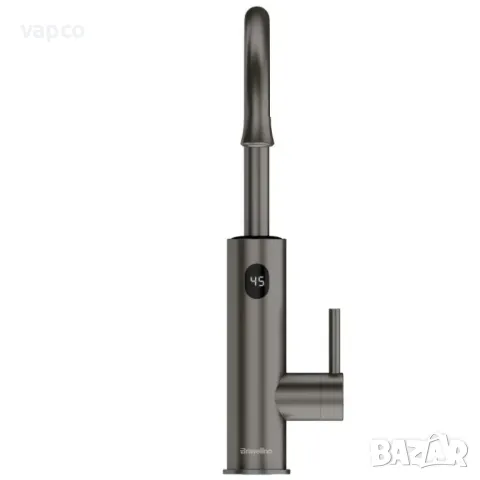 Проточен смесител с нагревател за кухня и баня Briwellna KM12-Silver, снимка 8 - Смесители - 49439303