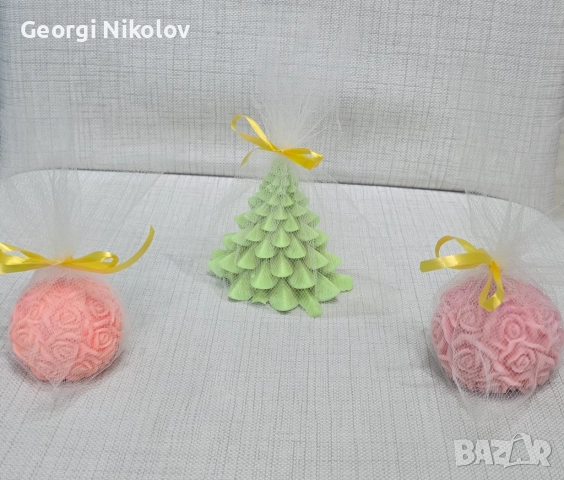 Свещи и свещници ръчна изработка, снимка 4 - Други - 52139728