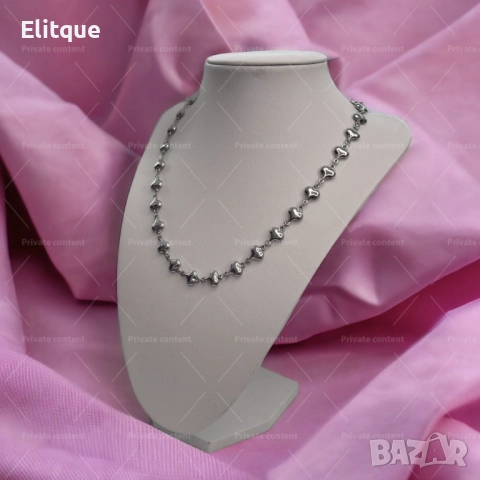 Колие от верига от сърца от Медицинска стомана Luxor ...