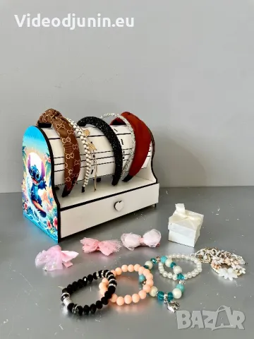 Органайзер/поставка за диадеми, фибички, ластици и всякакви любими и ценни неща, снимка 4 - Аксесоари за коса - 48000645