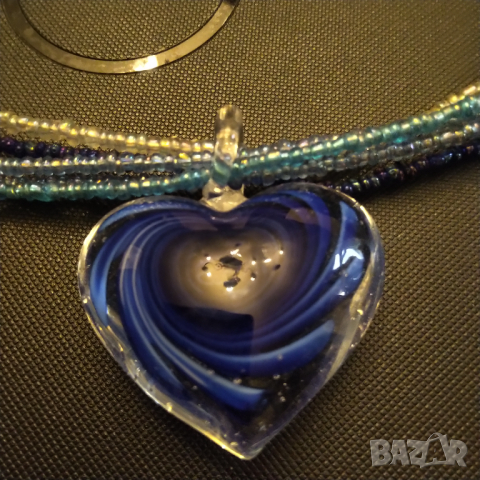  Мурано оригинална огърлица арт деко разпродажба , снимка 3 - Колиета, медальони, синджири - 36499010