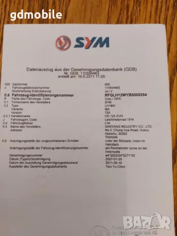 Скутер Sym HD 125 Evo, снимка 15 - Мотоциклети и мототехника - 50312522