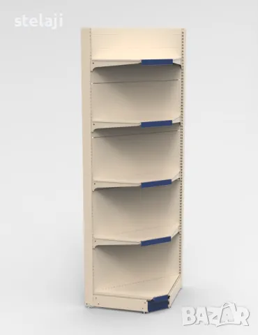 Крайстенни стелажи с ъгъл (ъглов стелаж), метални стелажи, оборудване, снимка 5 - Стелажи и щандове - 49451038