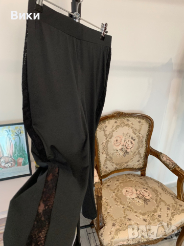 Черен клин с дантела в размер М, снимка 10 - Клинове - 44922585