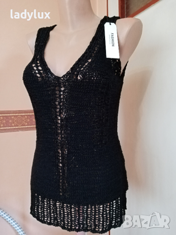 ZEBRA, Размер М, Плетен Потник. Код 1697, снимка 3 - Потници - 36540898