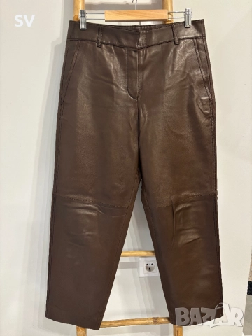 Massimo Dutti кожен панталон - овча кожа