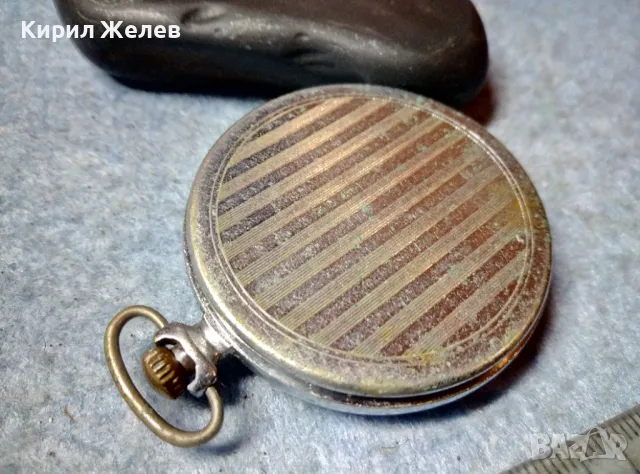 МОЛНИЯ СДЕЛАНО в СССР 18 КАМНЕЙ 3602 Стар РУСКИ ДЖОБЕН ЧАСОВНИК МЪЛНИЯ 48864, снимка 2 - Джобни - 48074015