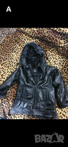 Детско топло кожено кожухче 3/4г.