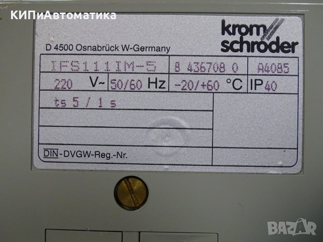 Контролер Kromschroder IFS 111IM-5 automatic burner controls 220V , снимка 5 - Резервни части за машини - 38990063