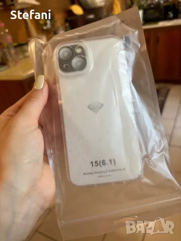Силиконов прозрачен калъф за Iphone15, снимка 2 - Калъфи, кейсове - 47704241