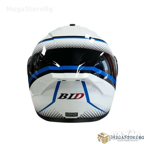 Модуларна Каска 166 - Размер S, M, L, XL - Бяло/Синьо, снимка 4 - Аксесоари и консумативи - 50720041