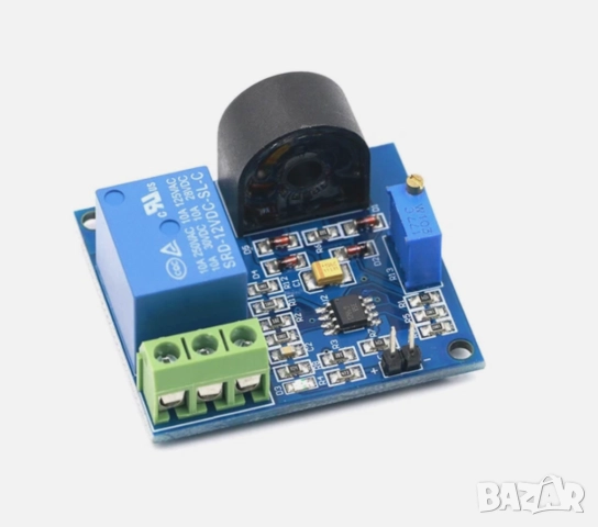5A сензорен модул за защита от свръхток, сензор за откриване на променлив ток, реле 5V, снимка 3 - Друга електроника - 52017726