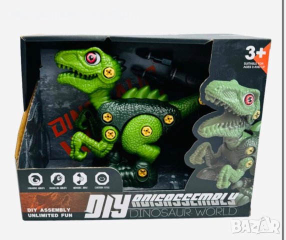 Направи си сам образователна играчка динозавър за деца, ръчно разглобяване, симулационен модел, 25x2