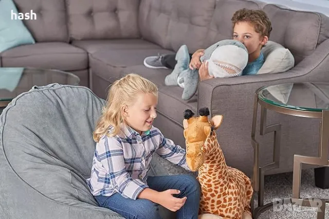Wild Republic Jumbo Giraffe Плюшен, Гигантско плюшено животно, Плюшена играчка, Подаръци за деца, 30, снимка 3 - Плюшени играчки - 48401085