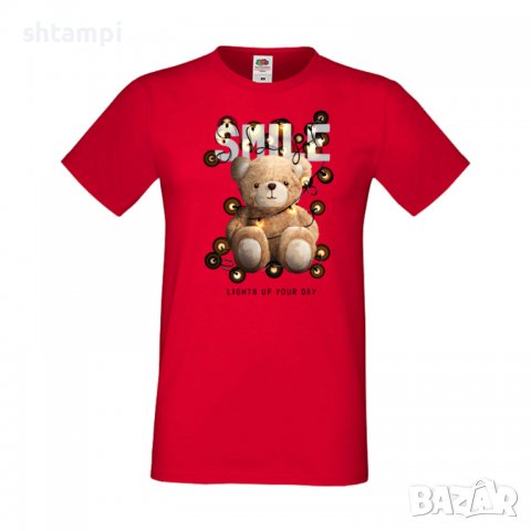 Мъжка тениска bear SMILE Мече,Меченце,Животно, Играчка,Изненада,Подарък,Повод,, снимка 10 - Тениски - 37294292