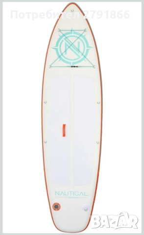Надуваема дъска за гребане Падълборд iROCKER Nautical GO Cruiser,превъзходна маневреност 3м нов, снимка 2 - Водни спортове - 52407573
