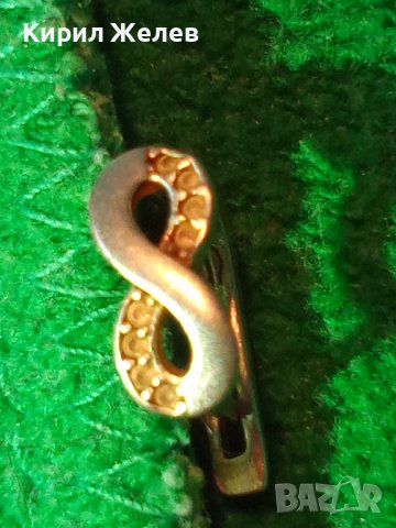 СРЕБЪРНА ОБЕЦА СИМВОЛ на БЕЗКРАЙНОСТ СРЕБРО 925 с ЦИРКОНИ и АНГЛИЙСКИ ТИП ЗАКОПЧАВАНЕ 39940, снимка 10 - Обеци - 42377788