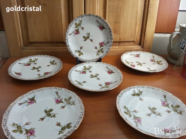 Стар полски порцелан чинии, снимка 5 - Антикварни и старинни предмети - 37953969