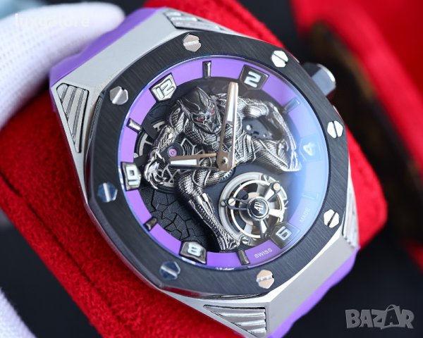 Мъжки часовник Audemars Piguet x Marvel Black Panther с швейцарски механизъм, снимка 5 - Мъжки - 43514770