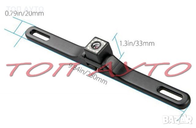 Камера За Задно Виждане Универсална 4 / 12 Диода За Стойката На Номера, снимка 4 - Аксесоари и консумативи - 35015600
