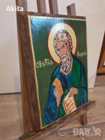 Икона на св. Андрей, снимка 2 - Икони - 36775957