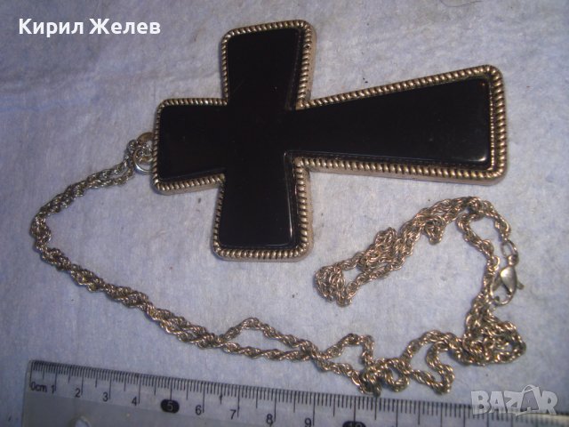 ГОЛЯМ АРТ КРЪСТ МАСИВЕН - ФЕШЪН КОЛИЕ с ВЕРИЖКА 17148, снимка 8 - Колиета, медальони, синджири - 36975037
