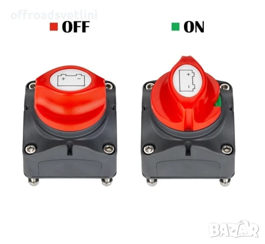 Въртящ се ключ маса / прекъсвач на акумулатор – 12–48V, 275A, IP66, снимка 3 - Аксесоари и консумативи - 51056796