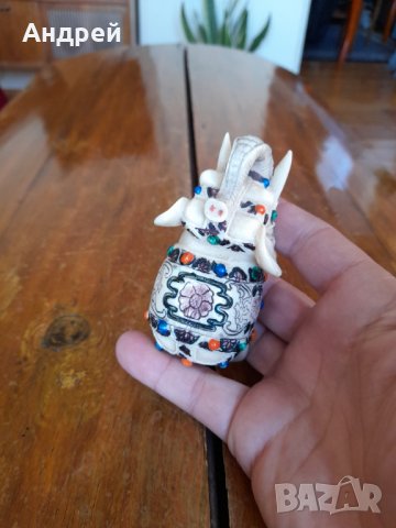 Стар сувенир слон #4, снимка 5 - Други ценни предмети - 34704774