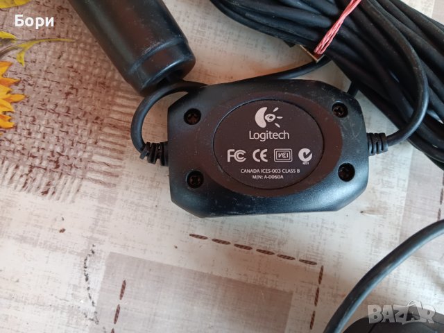 Logitech Microphone Model A-0060A USB Black Konami - Tested, снимка 5 - Микрофони - 43042891