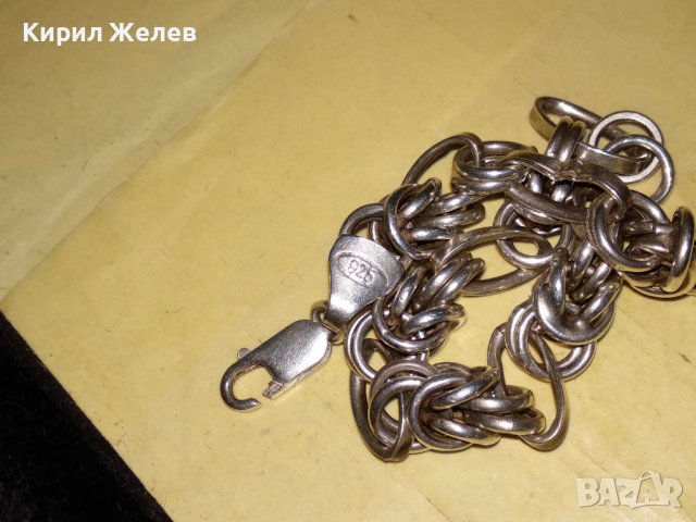 СРЕБЪРНА ВИНТИДЖ АРТ ГРИВНА СРЕБРО 925 МАЙСТОРСКА ЗДРАВА РЕТРО ПЛЕТКА 36135, снимка 13 - Гривни - 39507895