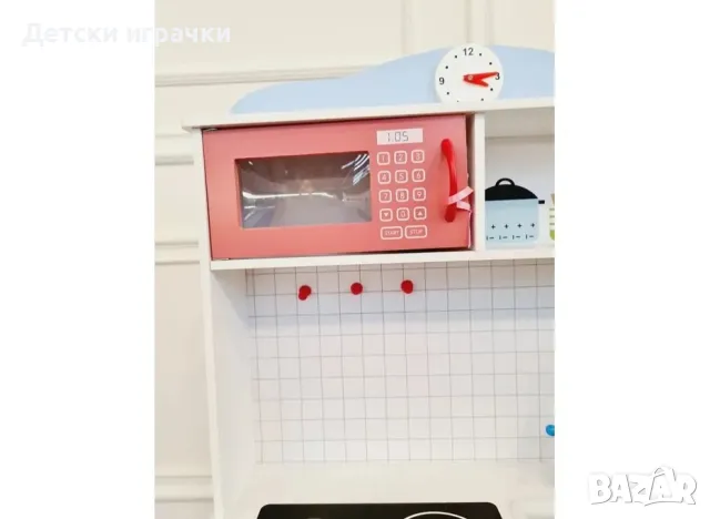 Детска Дървена Кухня с котлони и мивка , снимка 4 - Други - 48646707